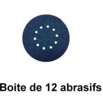 Abrasif zirconium bleu zircoflex, 225 mm, grain 40 flex - boite de 12 abrasifs