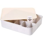 (abricot) rangement en plastique pour chaussures, sous - v�tements, chaussettes, housse d'�tag�re empilable, ...