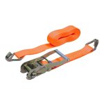 Abtech - sangle d'arrimage � cliquet 5 tonnes - 10m x 50mm - crochets ferm�s