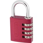 Abus - cadenas abvs48813 rouge avec serrure � combinaison d35712