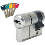 Abus - demi - cylindre p12rps 30x10mm alu avec 5 cl�s couleurs r�versibles