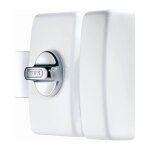 Abus - verrou v83 cb 45 w ek - coffre blanc, gâche en acier, pene en acier chromé - double cylindre Abus - verrou v83 cb 45 w ek - coffre blanc, gâche en acier, pene en acier chromé - double cylindre