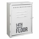 Ac - deco - boite � cl�s - 30 x 23, 5 cm - fer - blanc - livraison gratuite