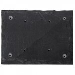 Ac - deco - plaque de maison en ardoise - 15 x 18 cm - plaque d'adresse 4 trous pr�perc�s - livraison ...