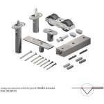 Acc. sf - a128d pour 3�me et 4�me porte - star fold xl - set. d'accessoires pour portes coulissantes ...