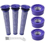 Accessoires pour aspirateur dyson v7 v8 avant 3 + arri�re 3 + brosse blanche