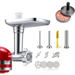 Accessoires de broyeur alimentaire en métal pour batteurs sur socle kitchenaid, poussoir à saucisses ... Accessoires de broyeur alimentaire en métal pour batteurs sur socle kitchenaid, poussoir à saucisses ...
