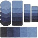 Accessoires couture, 25 patchs rectangulaires en denim pour jeans � l'int�rieur et � l'ext�rieur - pour ...