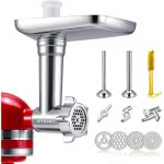 Accessoires pour hachoir alimentaire en m�tal pour mixeurs kitchenaid, hachoir � viande, remplissage ...