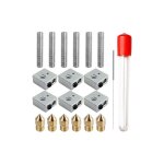Accessoires pour imprimante 3d, bloc spcial en aluminium chauff, kit de buses mk7 / 8 en acier inoxydable ...