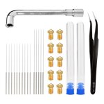 Accessoires pour imprimante 3d, e3d - v6 buse 0, 4 aiguille outil de nettoyage aiguille manchon aiguille ...