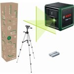 Bosch - laser lignes crois�es quigo green avec tr�pied (laser vert pour une meilleure visibilit�, bo�tier ...