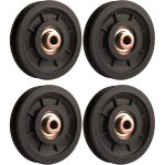 Accessoire de levage, 4 pcs 110 mm roulement poulie nylon, poulie musculation, roue universelle pour ...