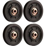 Accessoire de levage, 4 pcs 110 mm roulement poulie nylon, poulie musculation, roue universelle pour ...