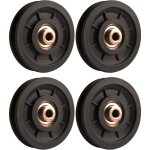 Accessoires de levage, 4 pices 110 mm poulie en nylon portante poulie de levage de poids roue universelle ...