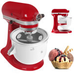 Accessoire pour machine � cr�me glac�e pour batteur sur socle kitchenaid, yaourt glac� de machine � cr�me ...