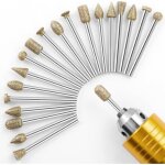 Accessoires pour outils rotatifs 20 pi�ces pour la sculpture, le meulage, le polissage, la gravure sur ...