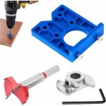 Accessoire pour une perceuse - - 4 pices gabarit de charnire dissimul, charnire perage gabarit mches ...