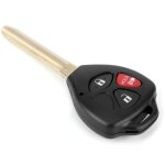 Accessoire de remplacement de coque de cl� de voiture pour toyota rav4 3 boutons