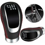 Accessoire voiture interieur universel pommeau levier vitesse cuir 6 vitesses avec 3 adaptateurs 8mm ...