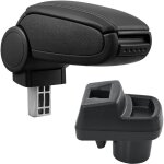 Pro. tec - accoudoir central pour opel corsa f � partir de 2019 simili noir avec surpiq�re noir