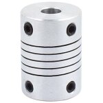 Accouplement d'arbre de 6 mm a 8 longueur 25mm coupleur moteur pas diametre 18mm connecteur en alliage ...