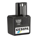 Gesipa - accu de rechange pour riveteuse aveugle sans fil, port�e nominale : 1, 3 ah, convient aux accubird� ...