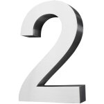 Acier inoxydable numéro de maison 20 cm grand 2 signe de numéro de maison numéros de maison signe brossé ... Acier inoxydable numéro de maison 20 cm grand 2 signe de numéro de maison numéros de maison signe brossé ...