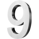 Acier inoxydable numéro de maison 20 cm grand 9 signe de numéro de maison numéros de maison signe brossé ... Acier inoxydable numéro de maison 20 cm grand 9 signe de numéro de maison numéros de maison signe brossé ...