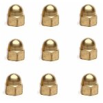 Acnor hex nut cap - 20pcs m4 d�me laiton d�me �crous hexagone capuchon d�coratif pour boulons laiton ...