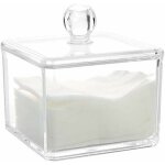 Ahlsen - acrylique boite  coton tiges holder box bote de rangement bote de rangement maquillage cosmtique ...