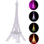 Acrylique tour eiffel veilleuse, mini couleur ai led lumi�re ambiance romantique lampe de bureau anniversaire ...