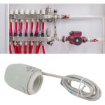 Actionneur thermique �lectrique, vanne de chauffage par le sol �tanche ip54 2w collecteur d'actionneur ...