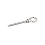 Piton a ?il filet� avec ecrou - inox a4 l : 100 mm ? 8 mm