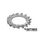 Rondelle - eventail - à dentures exterieures - inox a2 d6 mm - boîte de 50 Rondelle - eventail - à dentures exterieures - inox a2 d6 mm - boîte de 50