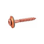 Acton - vis à bois tête fraisée bombée six lobes - avec rondelle epdm Ø20 - inox a2 - cu 4, 5x60 mm - ... Acton - vis à bois tête fraisée bombée six lobes - avec rondelle epdm Ø20 - inox a2 - cu 4, 5x60 mm - ...