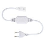 Adaptateur 220v blanc pour bandes led ip65 220v