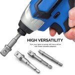 Adaptateur 6 pans vers 1 / 4 , 1 / 2 , 3 / 8  carr� - 3 pi�ces adaptateur douille hexagonale adaptateur ...