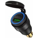 Adaptateur allume - cigare usb pour moto - double prise usb - 12 v pd 3. 0 et qc 3. 0 - pour bmw moto, ...