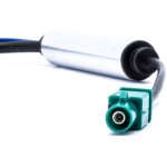 Adaptateur d'antenne fakra - din avec alimentation pour audi, mercedes, bmw, vw, opel, peugeot, renault ...