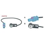 Adaptateur antenne fakra m iso m compatible avec bmw audi citroen peugeot seat skoda vw fiat mercedes ...