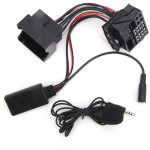Adaptateur audio bluetooth 5. 0 aux 12 broches, avec microphone, cble de 59, 1 pouces, adapt  opel ...