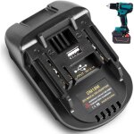 Adaptateur de batterie dm18m compatible avec la batterie li - ion makita 18 v 20 v, adaptateur compatible ...