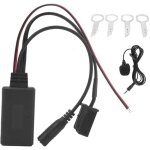 Adaptateur bluetooth 5. 0 aux kit mains libres microphone 8 broches autoradio ford 5000 6000 cd