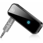 Adaptateur bluetooth voiture rcepteur bluetooth 5. 0, adaptateur bluetooth jack bluetooth voiture aux ...