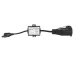 Adaptateur de c�blage de remorque aramox, connecteur de remorque en plastique, fiche plate us 4 broches ...