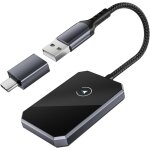 Adaptateur carplay sans fil, 2024 nouveau adaptateur wireless bluetooth dongle carplay, convertir filaire ...