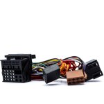 Adaptateur connecteur radio quadlock - iso cube pour mercedes, opel