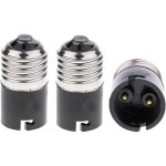 Adaptateur convertisseur ampoule e27 vers b22 (lot de 3) - noir