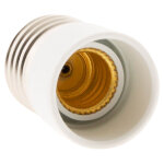 Adaptateur de douille fiche m�le e27 vers fiche femelle e14 zenitech